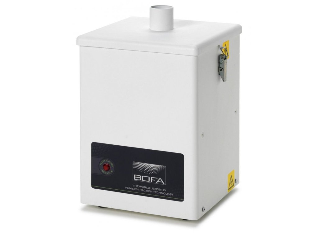 BOFA Systém V200 Odsávací jednotka<br>1x Pružná hadice průměru 50mm a délce 1,5 m<br>  1x odsávací rameno o délce 65 cm<br> 1x konzola pro uchycení odsávacího ramene<br> Kombi filtr a první filtr
