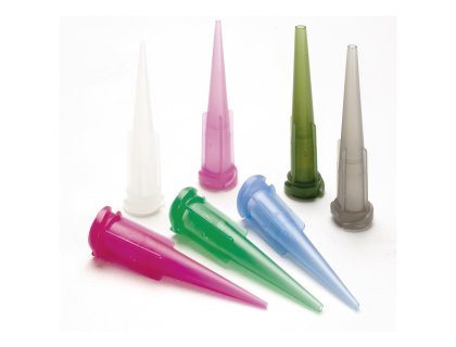 Konická dávkovací jehla. 0,20mm, 27G, transparentní