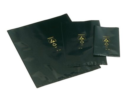Konduktivní, černé sáčky 500 x 600 x 0,08 mm