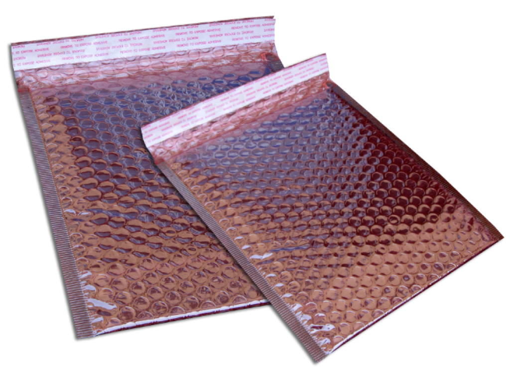 Stíněné bublinkové sáčky 305 x 203 mm + 50mm klopa, samolepicí