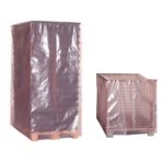 Růžové, antistatické, skládané obaly EUR palet 1.250 + 850 x 900 mm