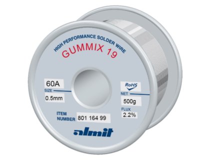 Pájka obsahující olovo, Gummix-19 1,6 mm - 1000 g
