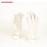 ESD polyesterové rukavice PVC body na prstech a dlani XL
