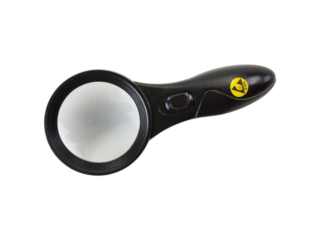 Ruční lupa s led diodami