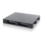 ESD palety uzavřené bez bezpečnostního okraje 120 x 80 x 15,2 cm se dvěma trubkami, 3 ližiny