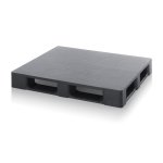 ESD palety uzavřené bez bezpečnostního okraje 120 x 80 x 15,2 cm se dvěma trubkami, 3 ližiny
