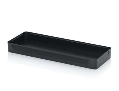 ESD vkládací boxy Dvojnásobné dělení podélné 56,3 x 18,3 x 10 cm