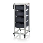 ESD systémové přepravní podvozky pro euro přepravky výška 134cm 2 x výsuv, 2 x ESD EG 64/42 HG