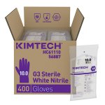 Kimtech G3 Sterilní bílé nitrilové rukavice 10