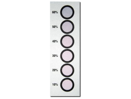 Indikační kartičky vlhkosti 10% 20% 30% 40% 50% 60%