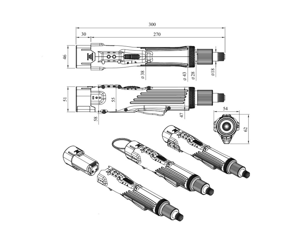 ESD  akku-šroubovák SKC 1,5-4,5 Nm