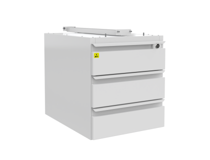 Zásuvkové boxy pro ESD stoly 4x zásuvka, 400x540x446, na kolečkách